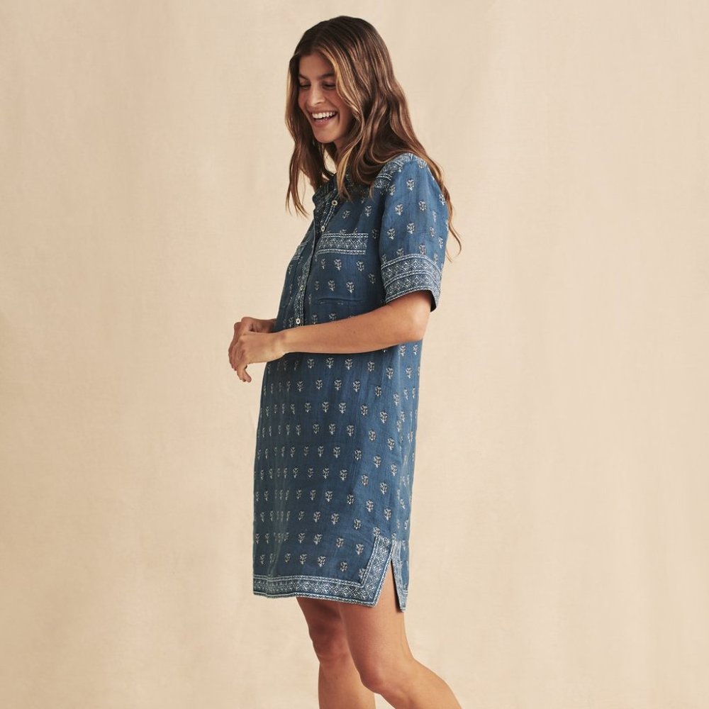 Faherty Rae Linen Dress (BRAND NEW WITH TAGS)